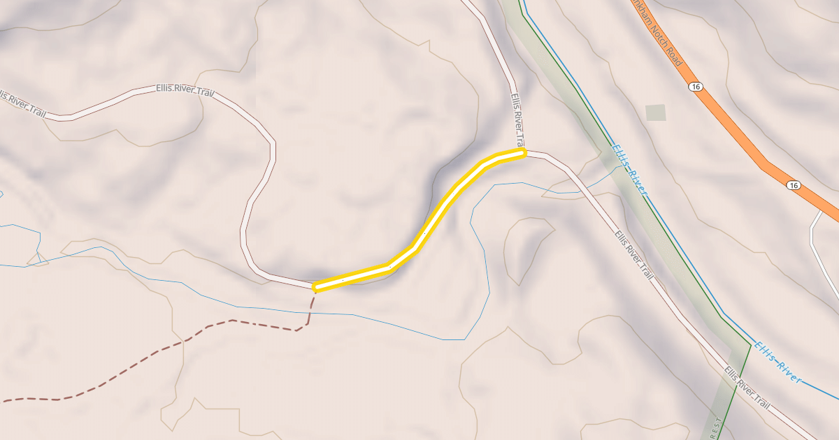 Map preview of Ellis River Trail