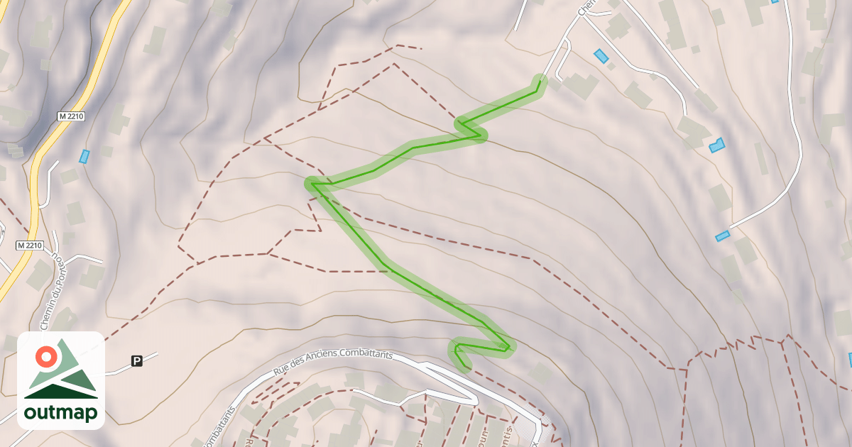 Map of Chemin des Condamines Supérieur