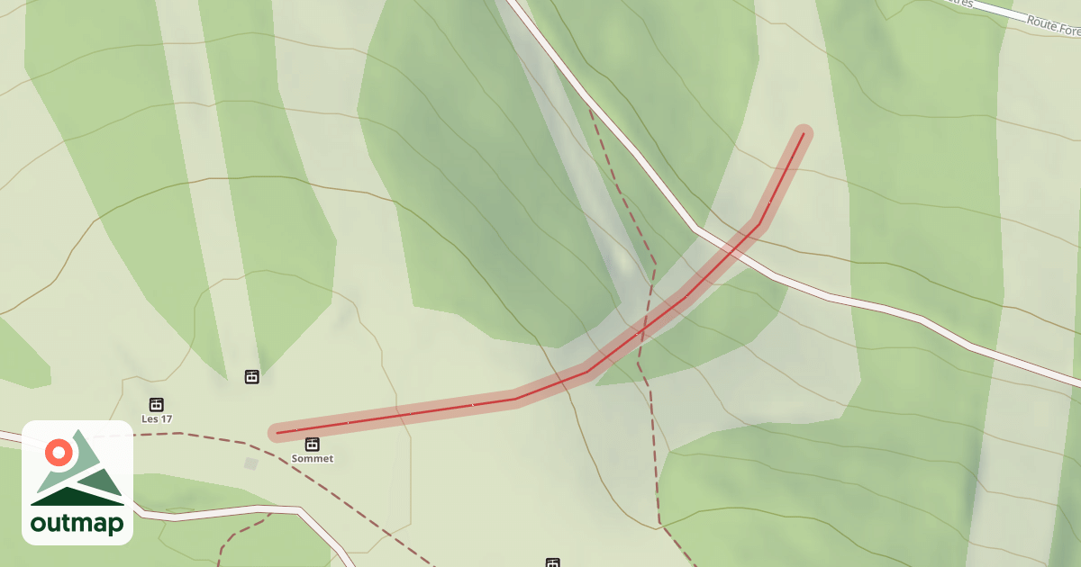 Map of Mur du Chevreuil
