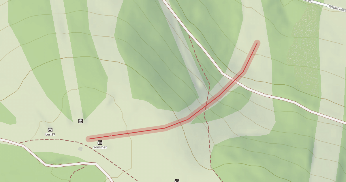 Map preview of Mur du Chevreuil