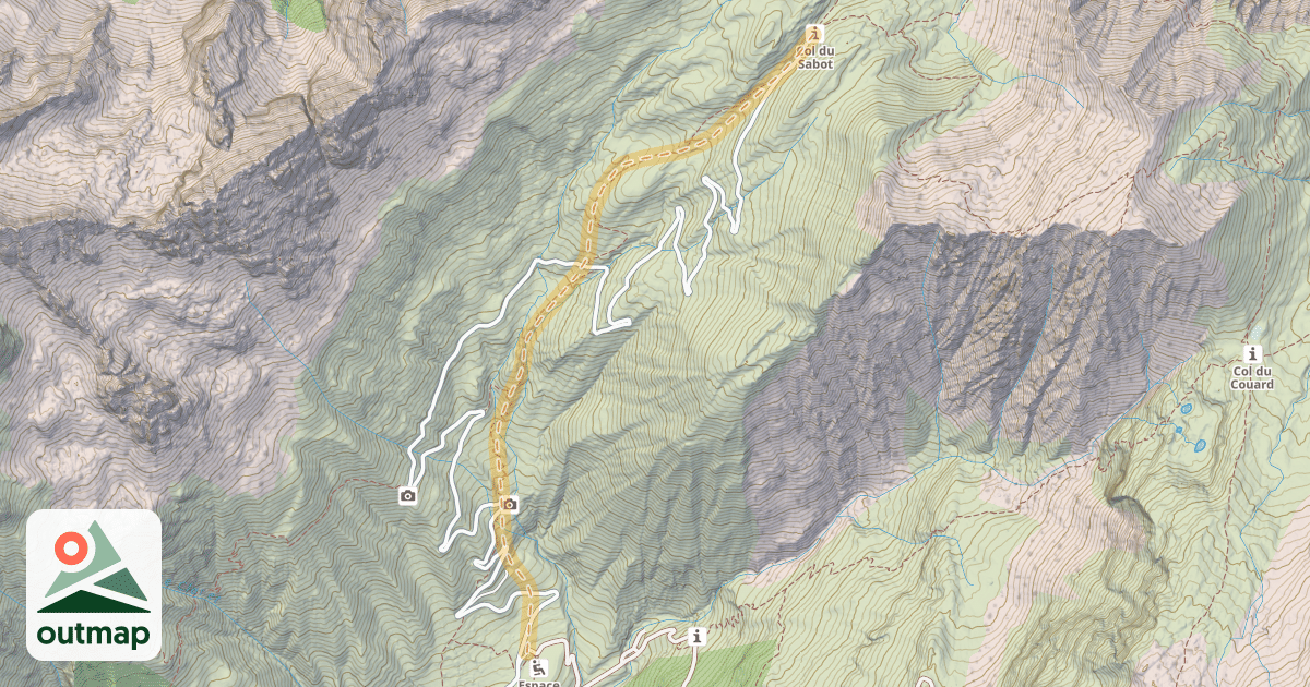 Map of Col du Sabot — La Villette