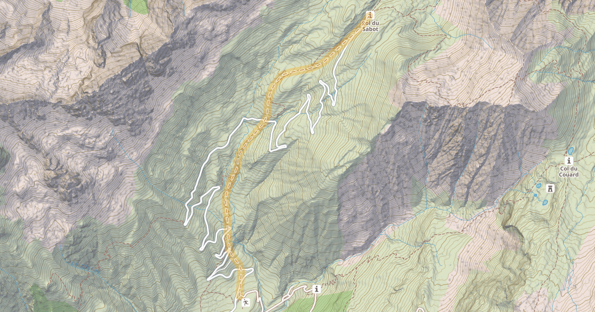 Map preview of Col du Sabot — La Villette