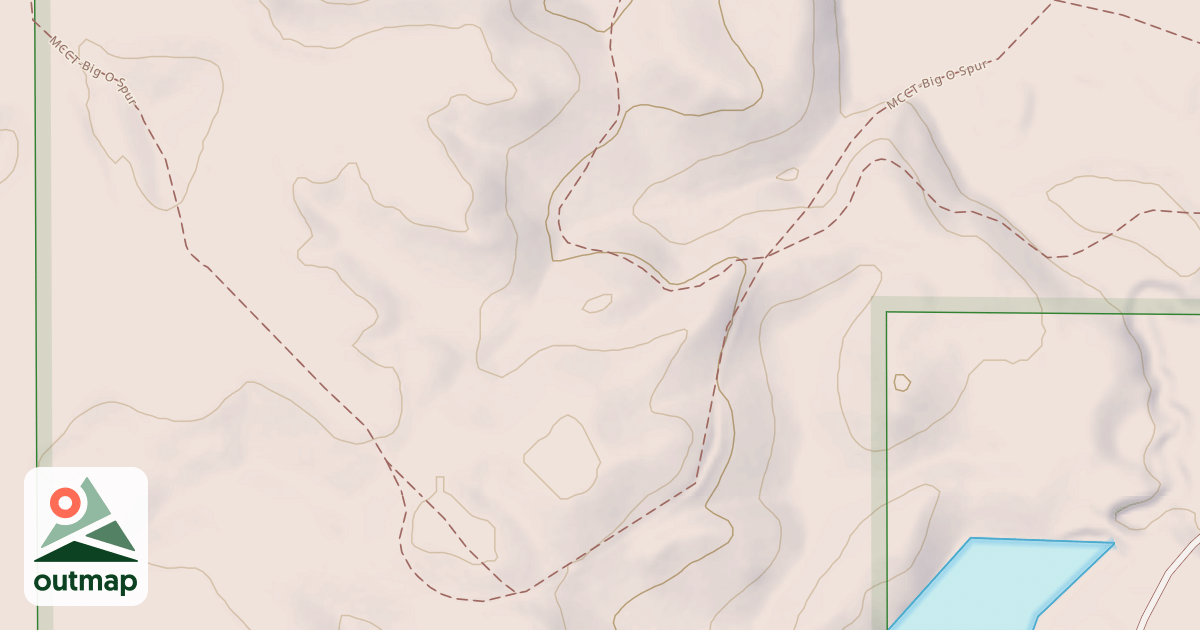 Map of Mcct - Big O Spur
