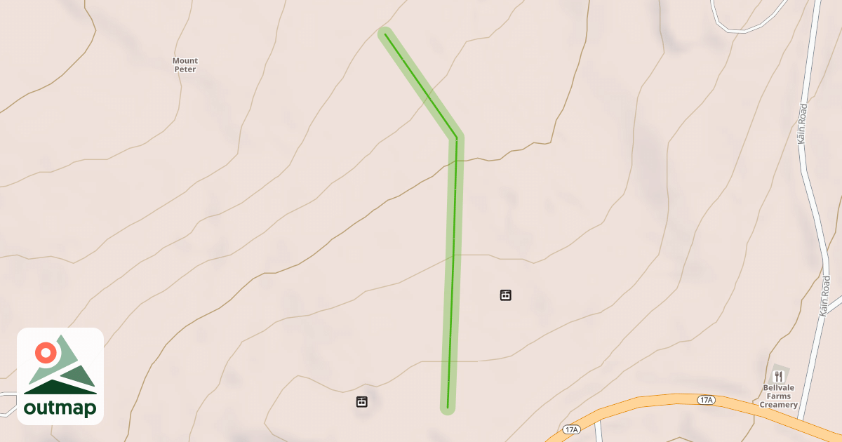 Map of Upper Rim Run