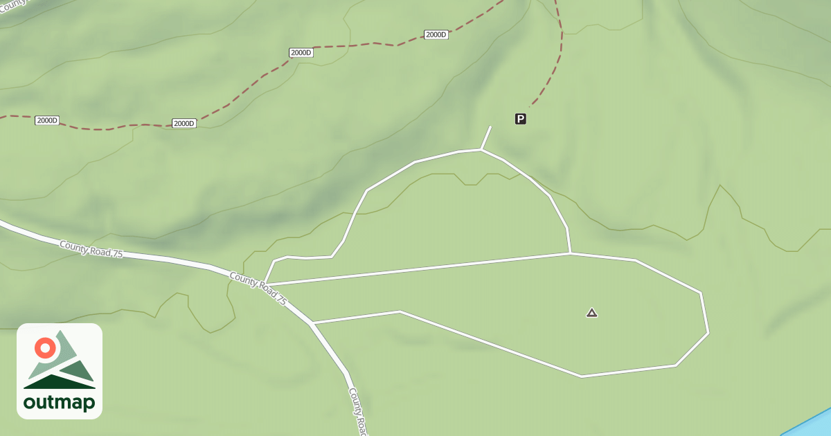 Map of SHORES LAKE CAMPGROUND N LOOP