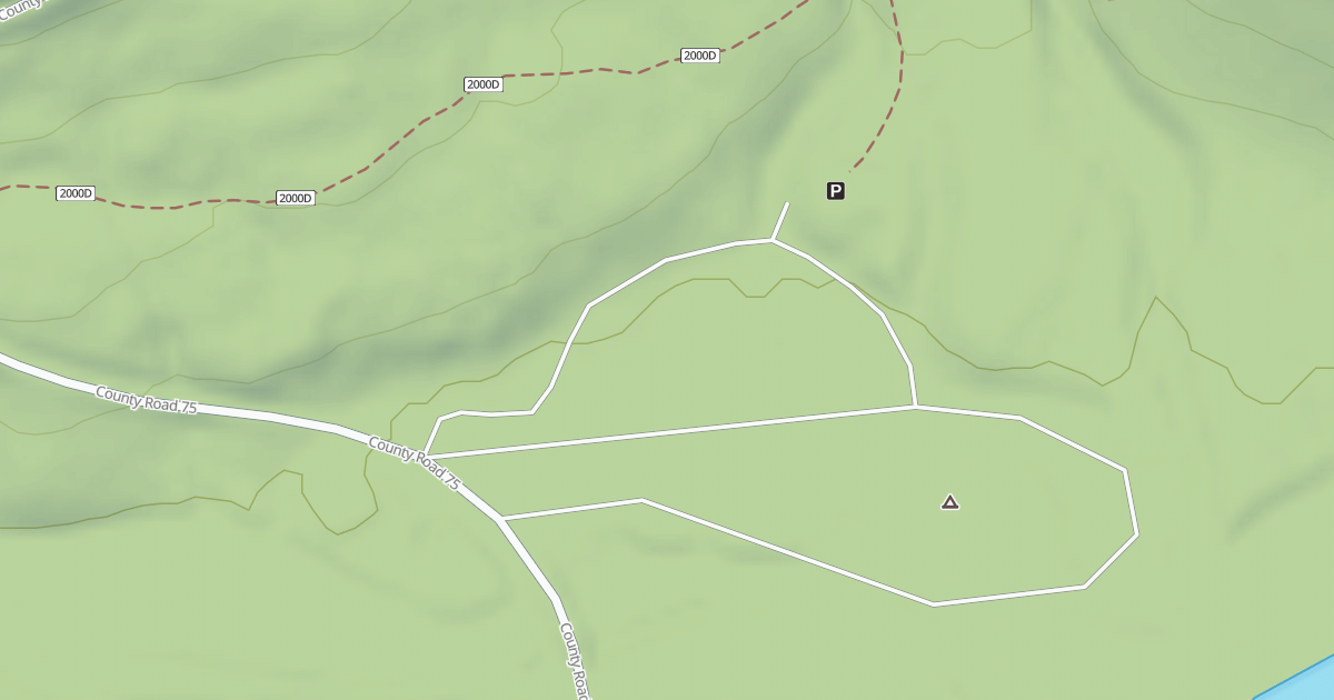 Map preview of SHORES LAKE CAMPGROUND N LOOP
