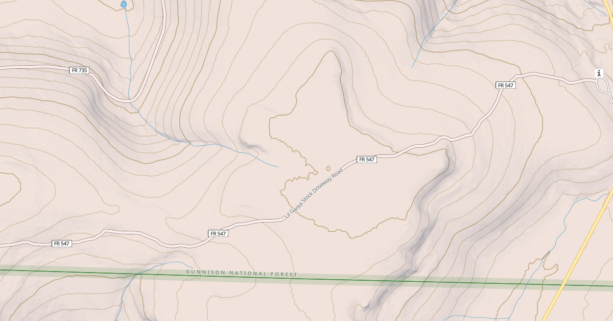 Map preview of LA GARITA STOCK DRIVEWAY