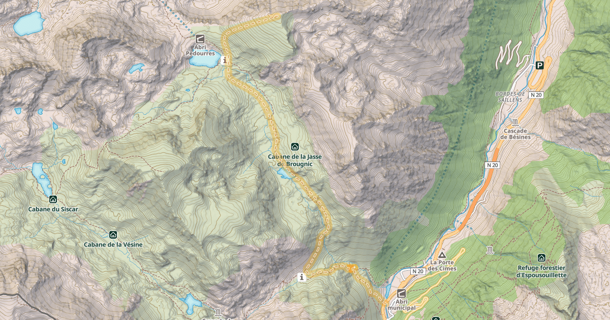 Map preview of Tosse de Pedourres — L'Hospitalet-près-l'Andorre