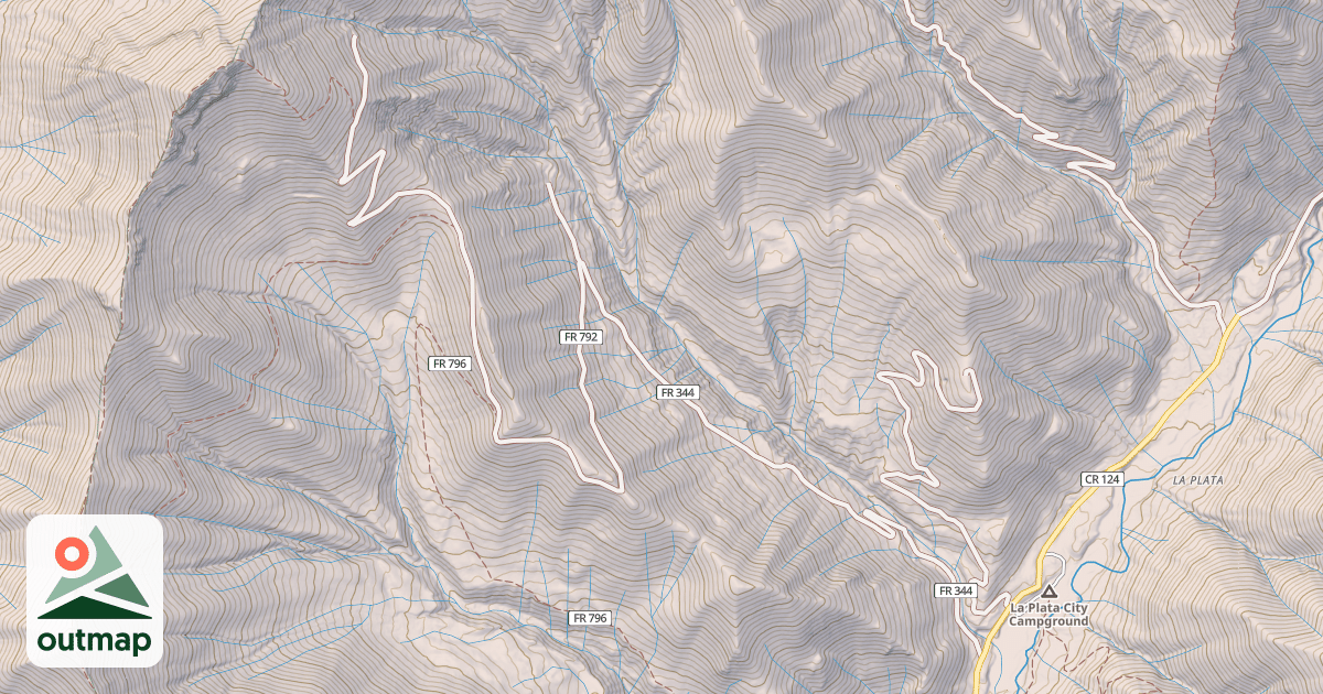 Map of Bedrock Creek Ohv Trail