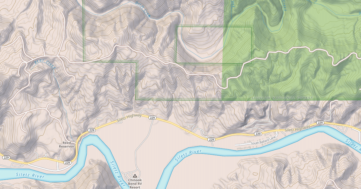 Map preview of SILETZ RIDGE