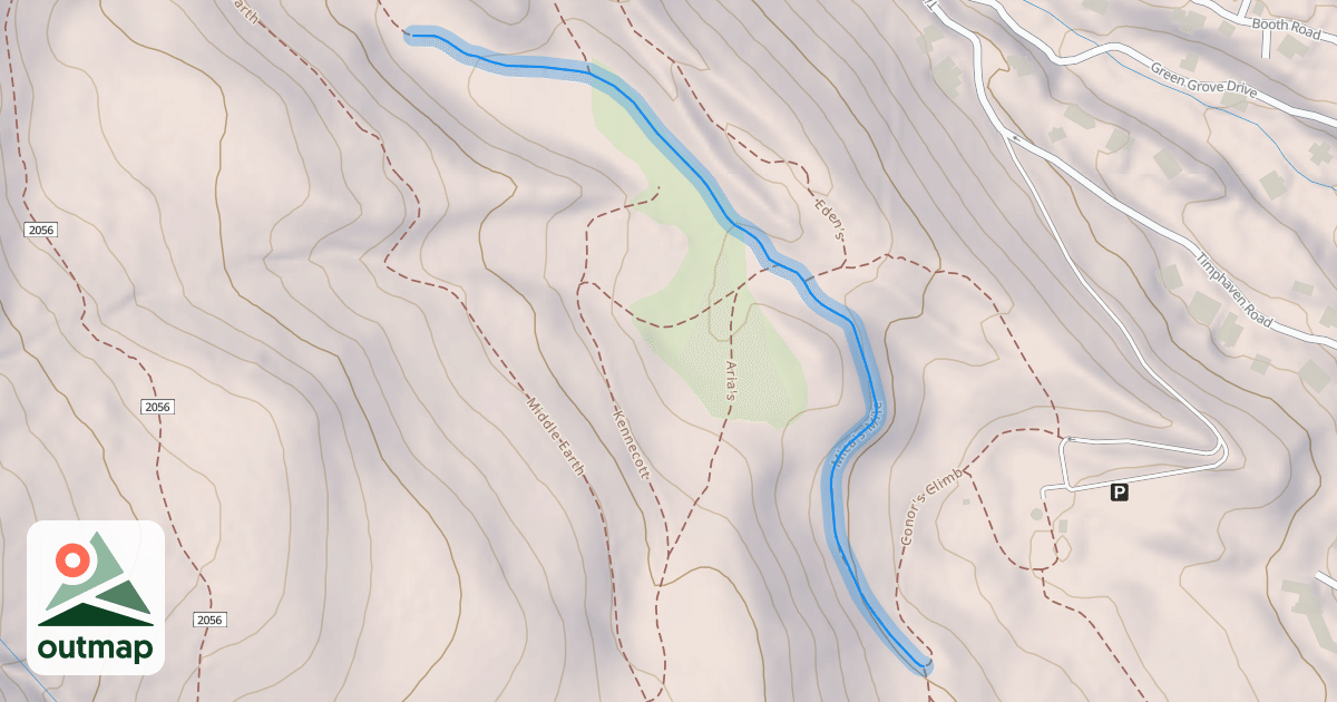 Map of Mica's Mile