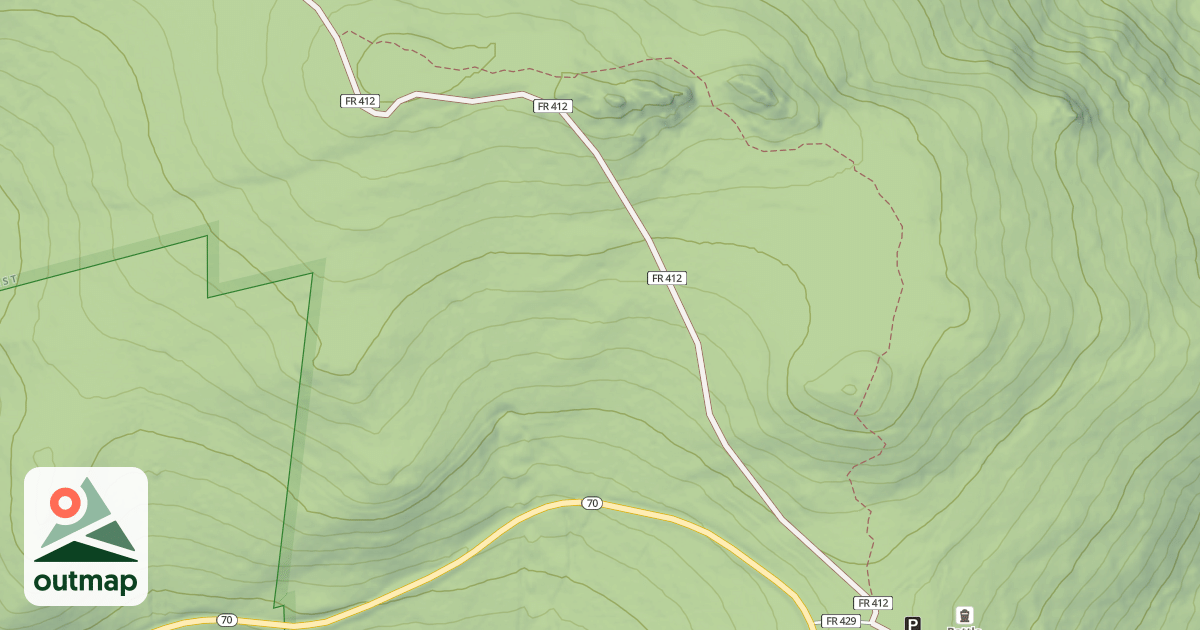 Map of Continental Divide Atv