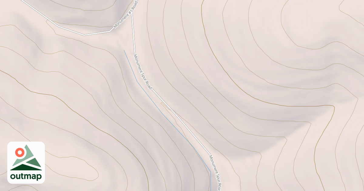 Map of MONUMENT SPUR