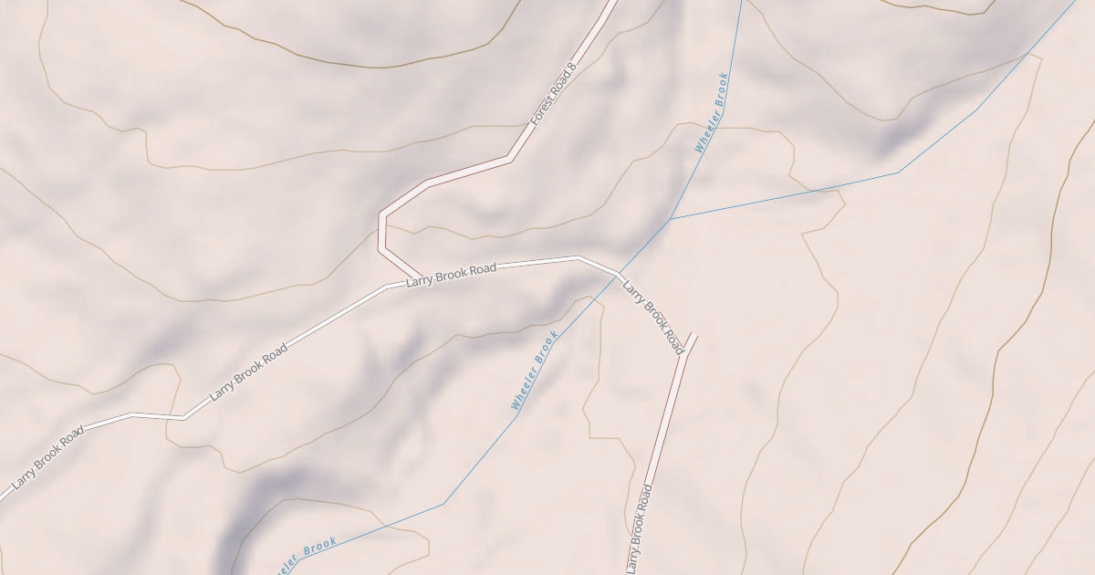 Map preview of Wheeler Brook