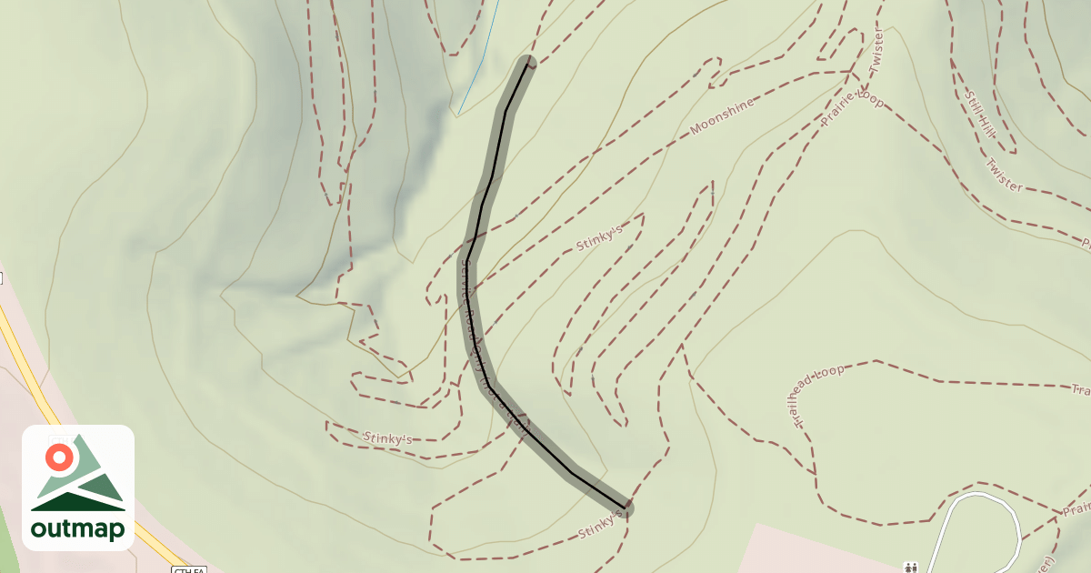 Map of Service Road Only (not a trail)