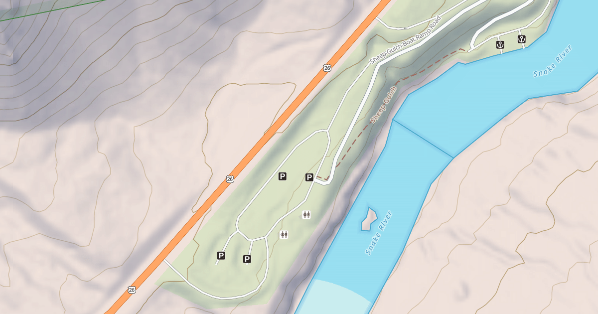 Map preview of SHEEP GULCH
