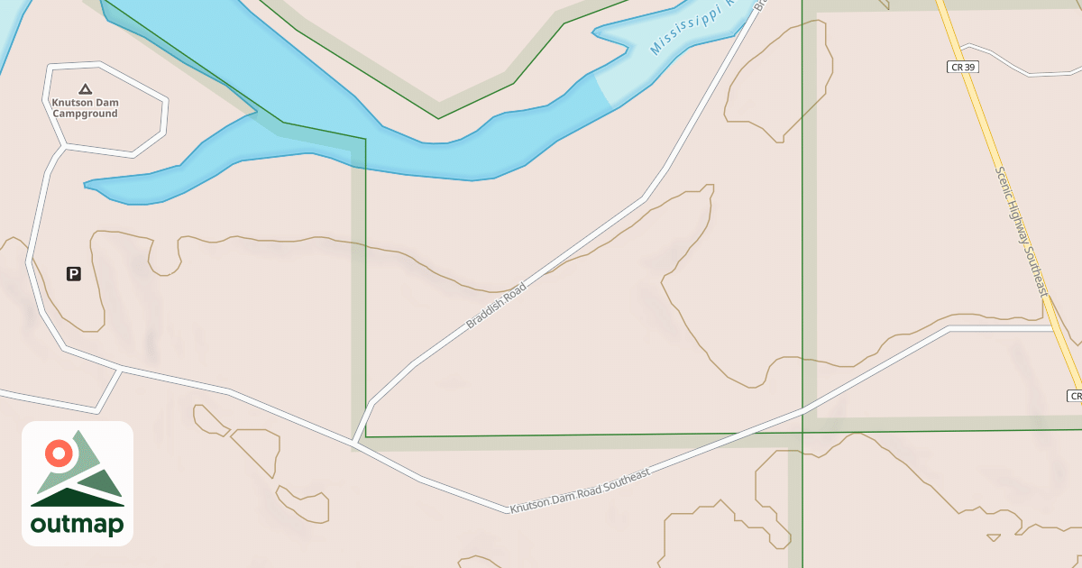 Map of KNUTSON DAM