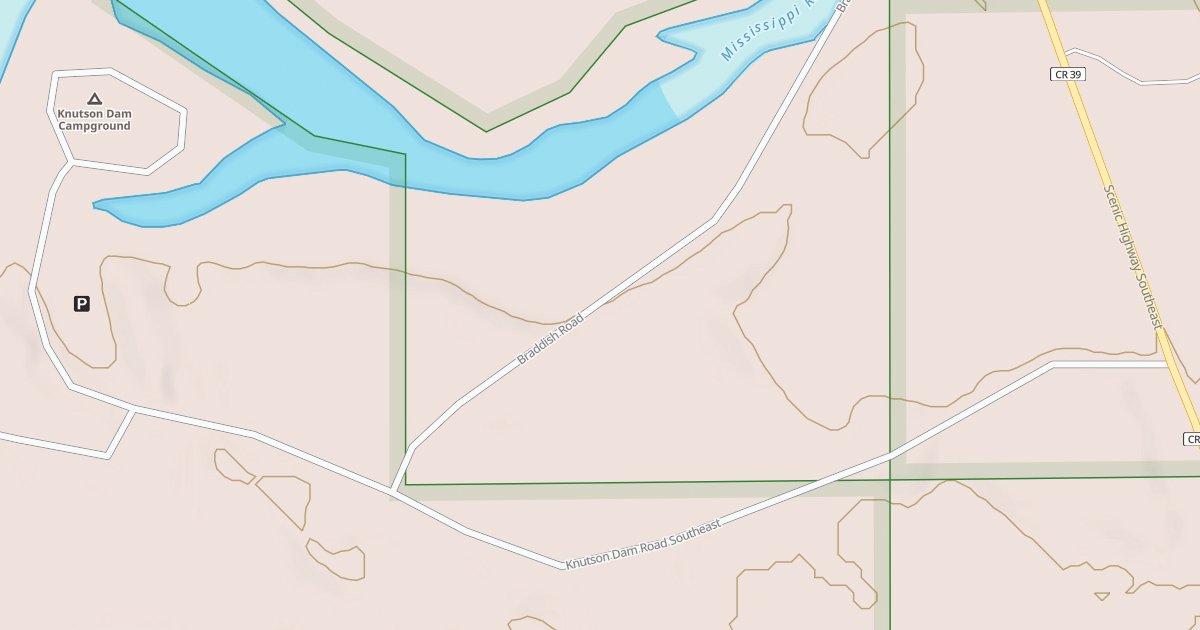 Map preview of KNUTSON DAM