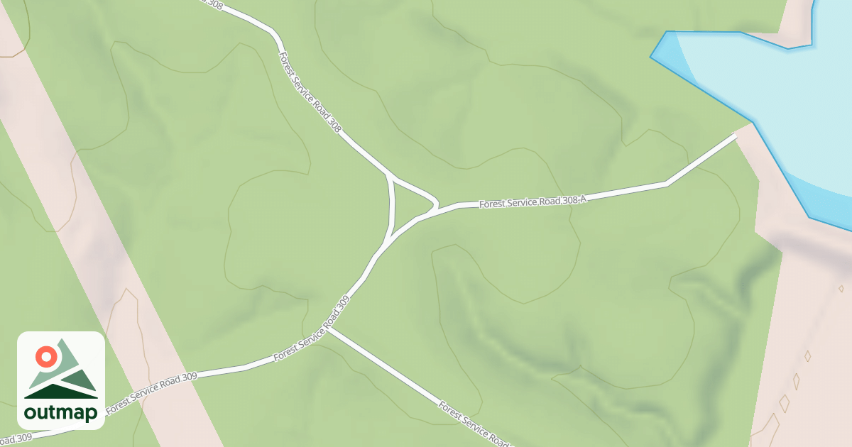 Map of WEST ACCESS DUNCAN CREEK DAM