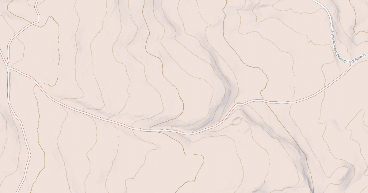 Map preview of USFS National Forest System Roads {14202E0A-8C53-4109-A11F-2619BB23A361}