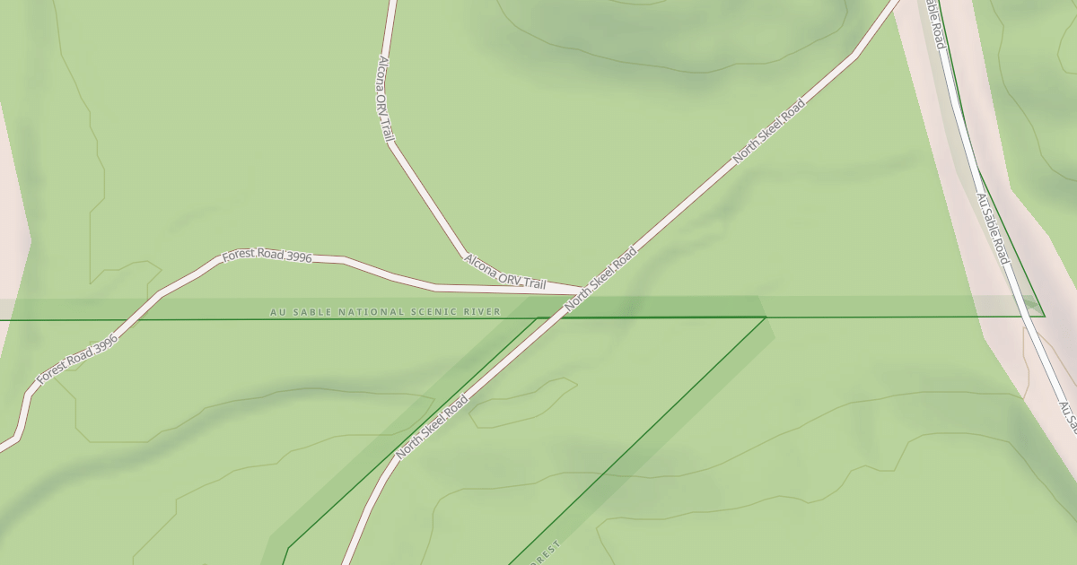 Map preview of AU SABLE RIVER CAMPSITE 1