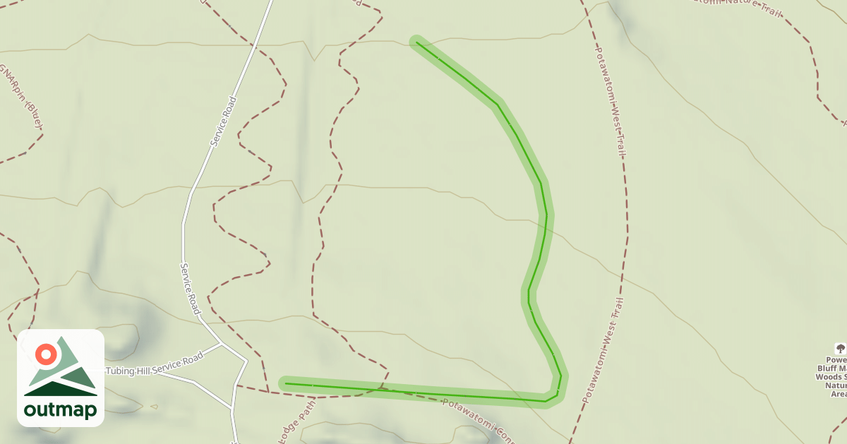 Map of Downhill Ski Run 3