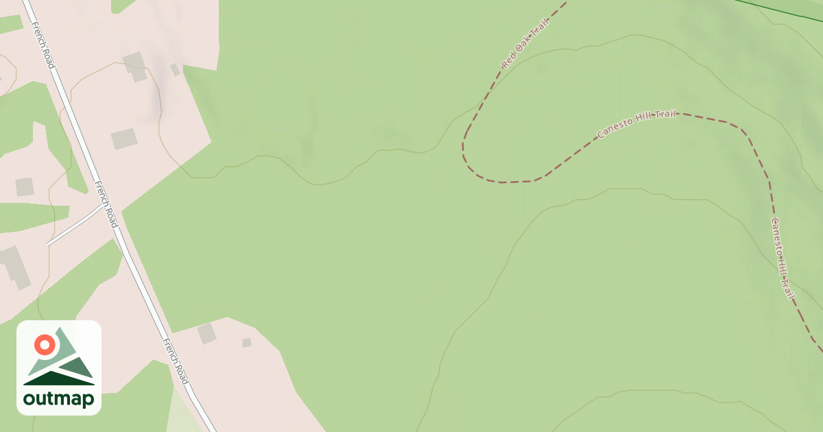Map of Red Oak Trail