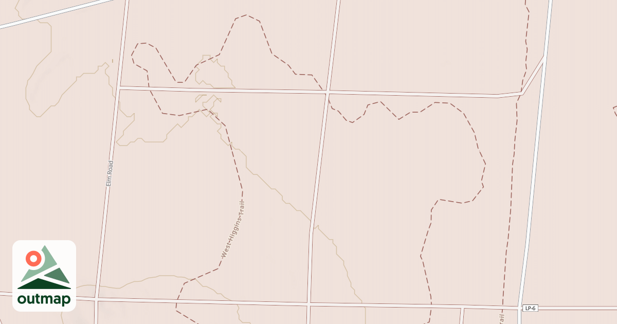 Map of West Higgins Trail