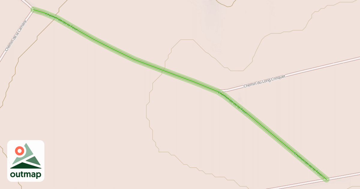 Map of Chemin dit de la Tour