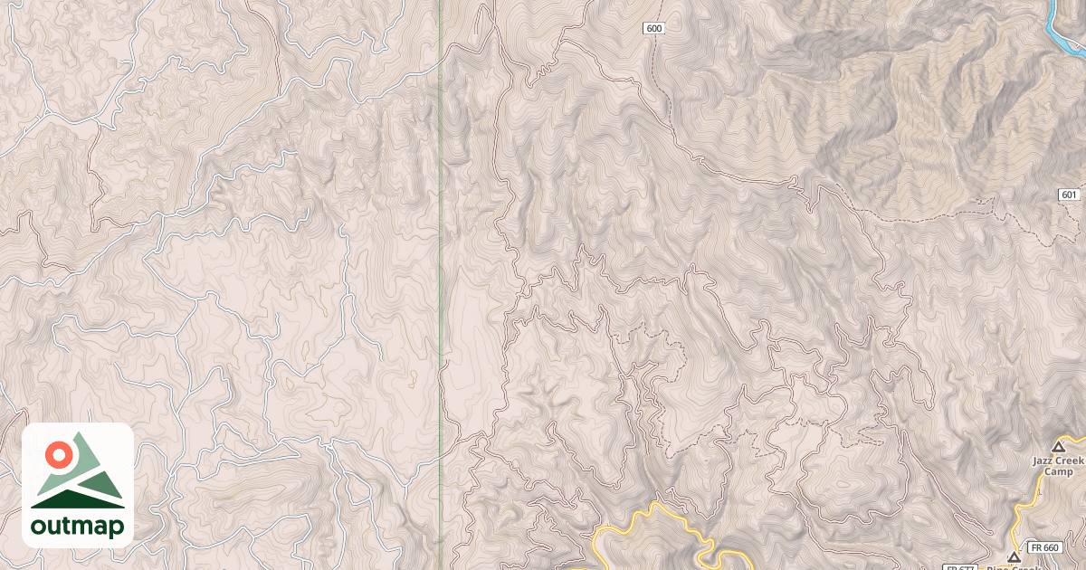 Map of ELK MOUNTAIN