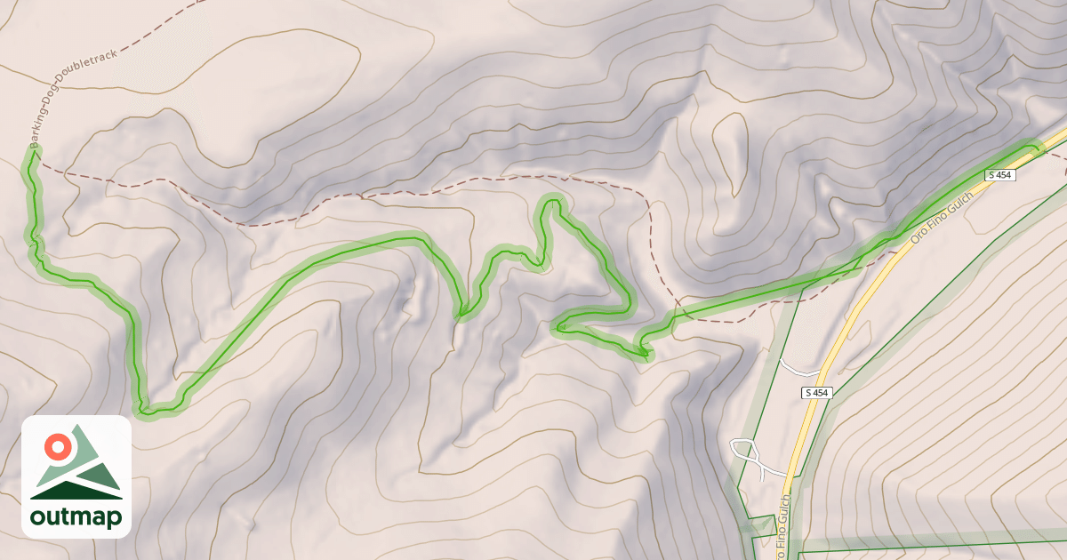 Map of Barking Dog Singletrack