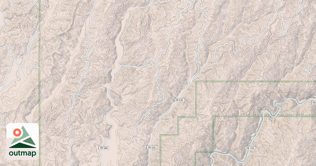 Map of LONG RIDGE