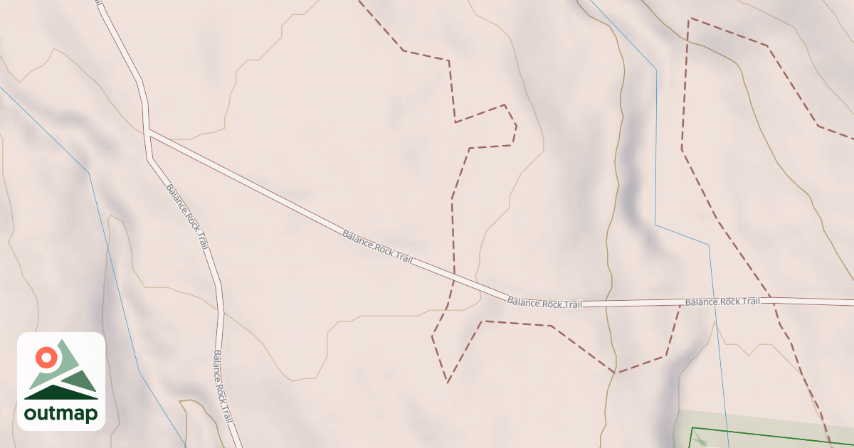 Map of Balance Rock Trail