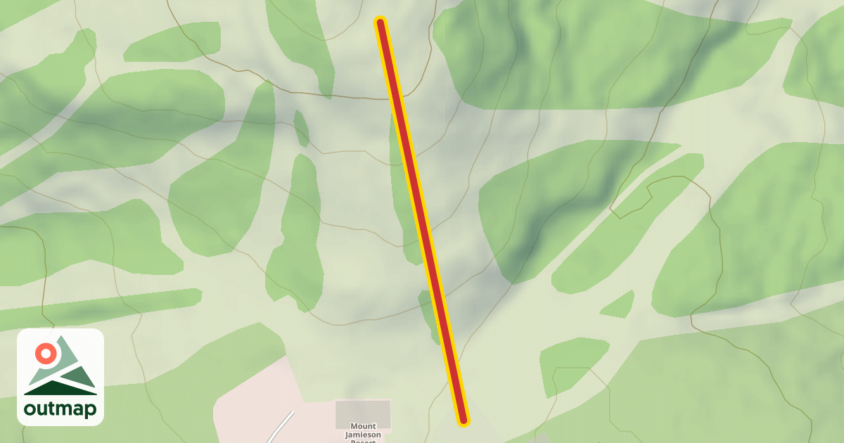 Map of Chalet T-Bar Lift