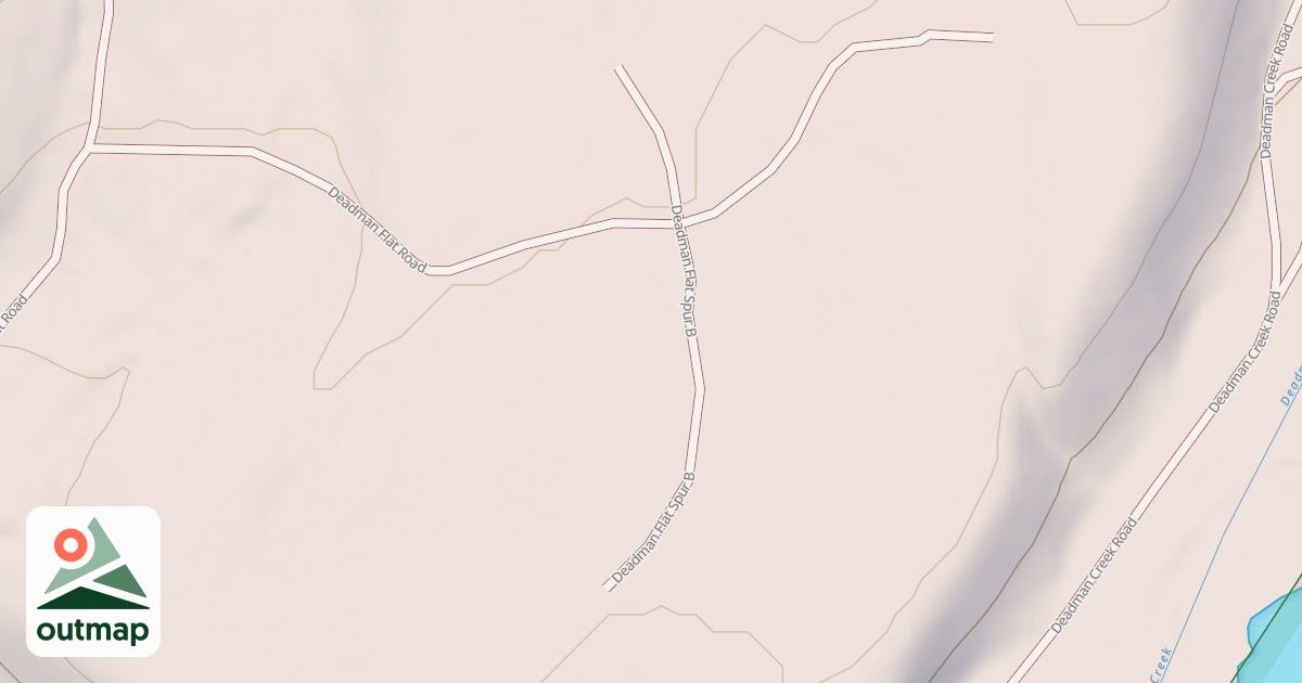 Map of DEADMAN FLAT SPUR