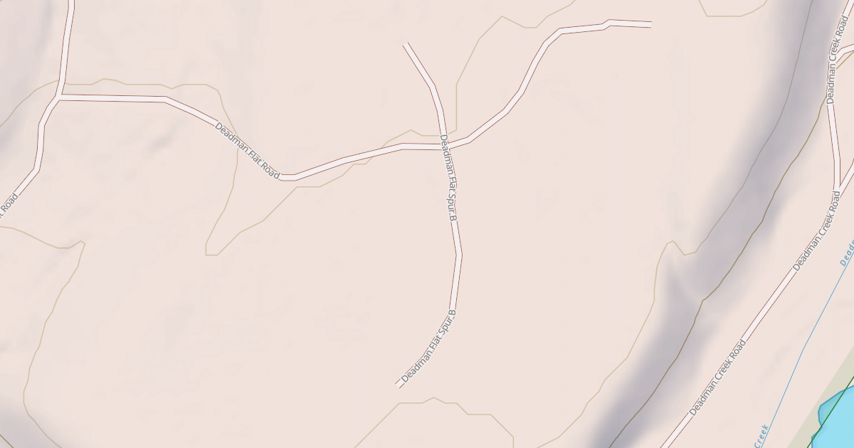 Map preview of DEADMAN FLAT SPUR
