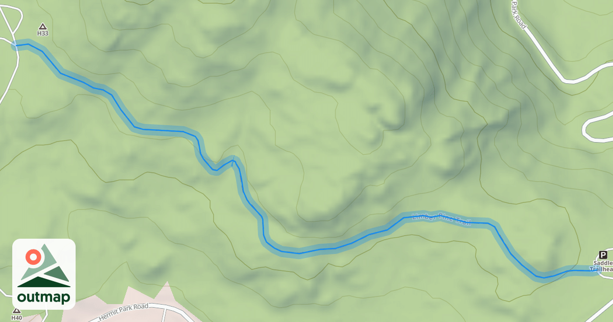 Map of Limber Pine Trail