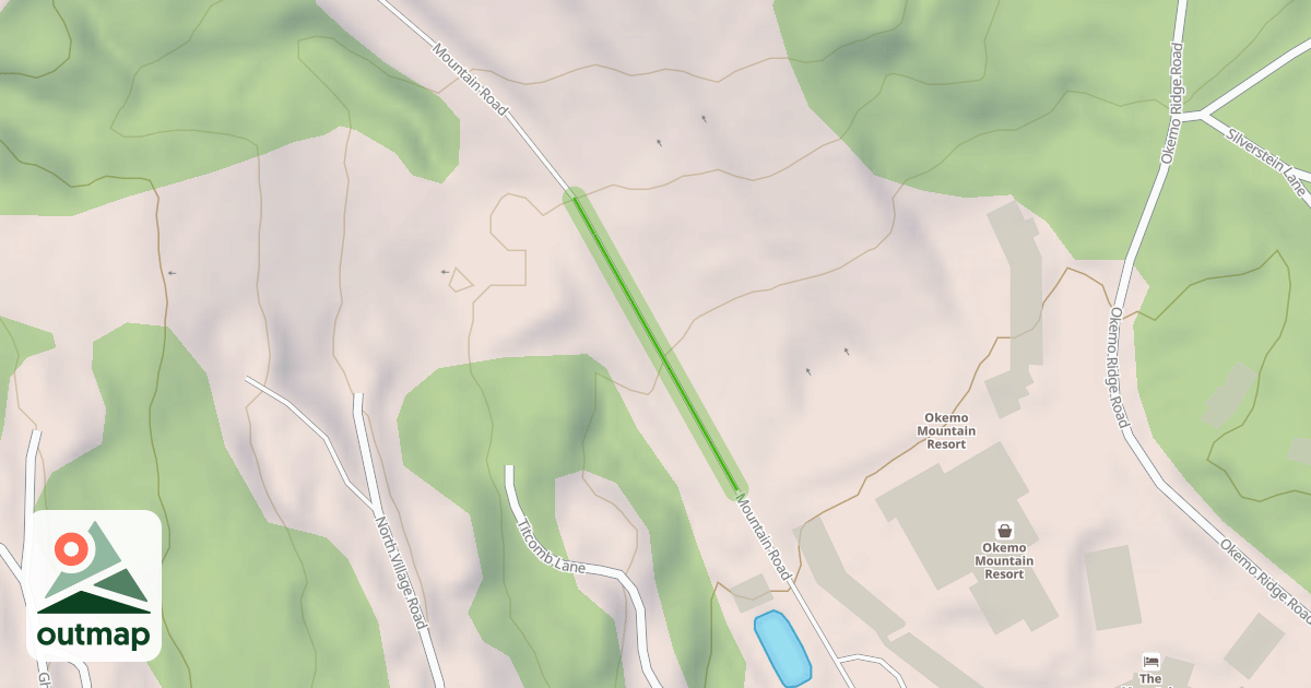 Map of Mountain Road