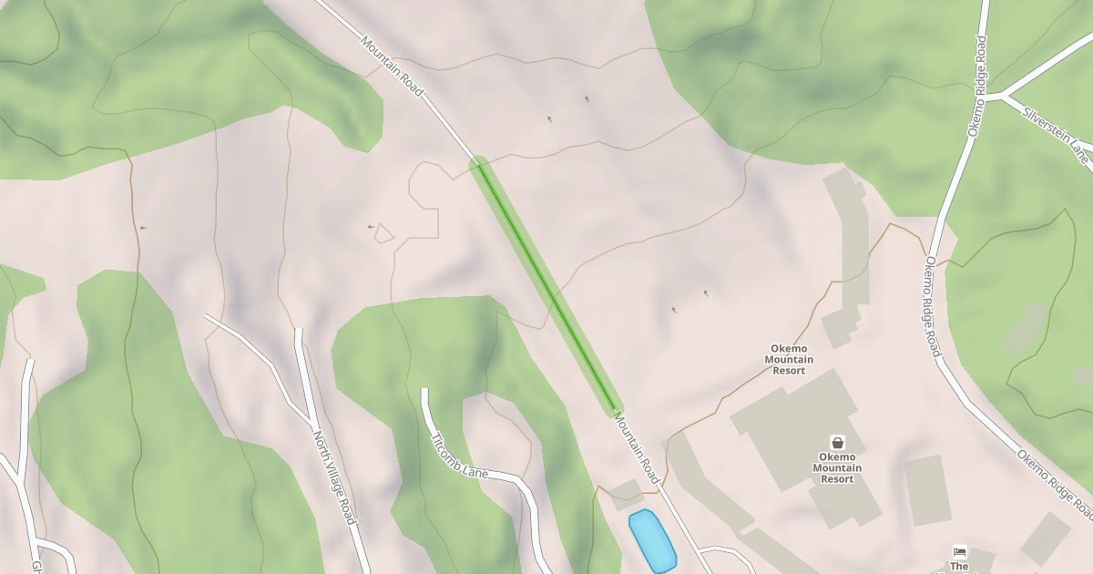 Map preview of Mountain Road
