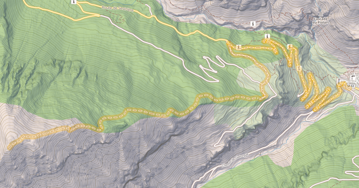 Map preview of La Croix de Carle — Saint-Dalmas-le-Selvage