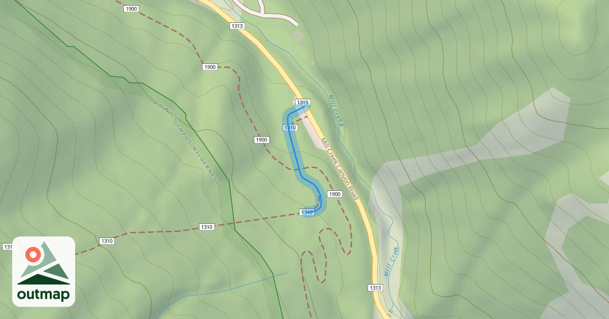 Map of Alexander Basin Trail
