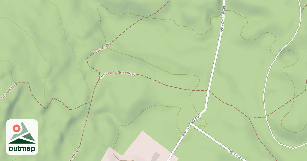 Map of Friends' Trail (Yellow)