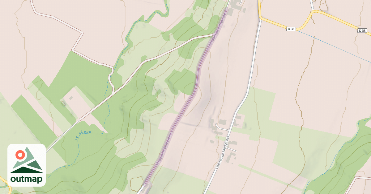Map of Chemin de la Traverse