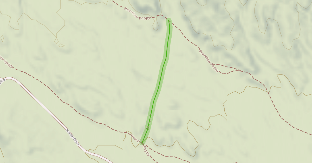 Map preview of Shortcut