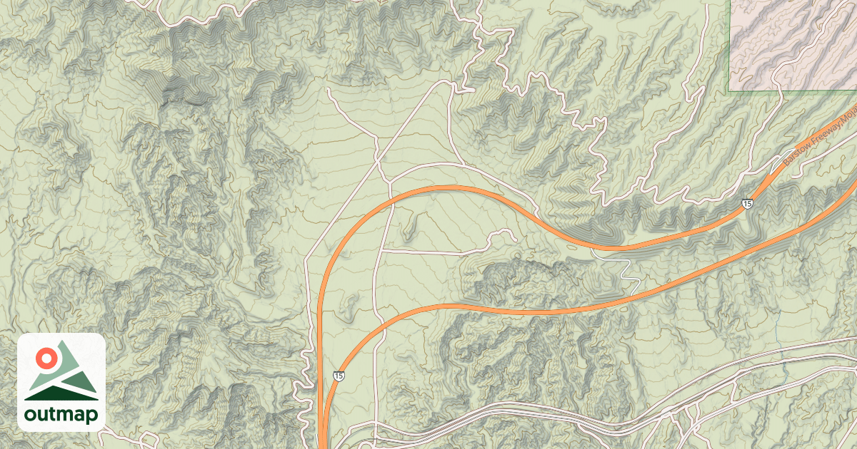 Map of BALDY MESA