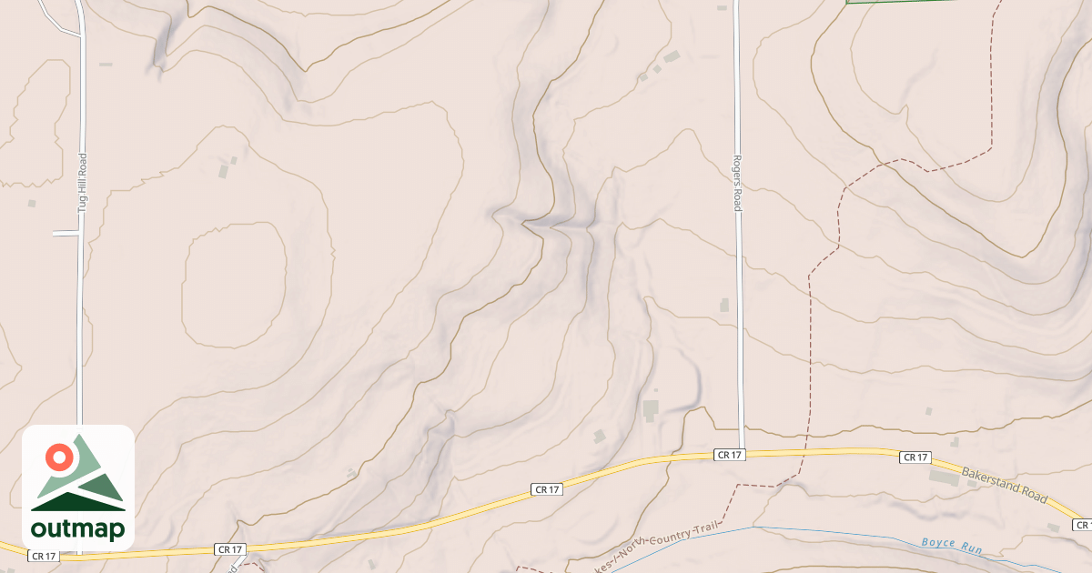 Map of Franklinville Snowmobile Trail