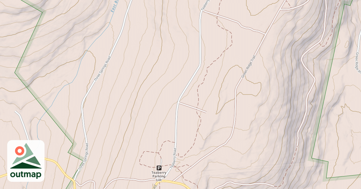Map of Michaux State Forest – Snowmobile Trail System (Southern)