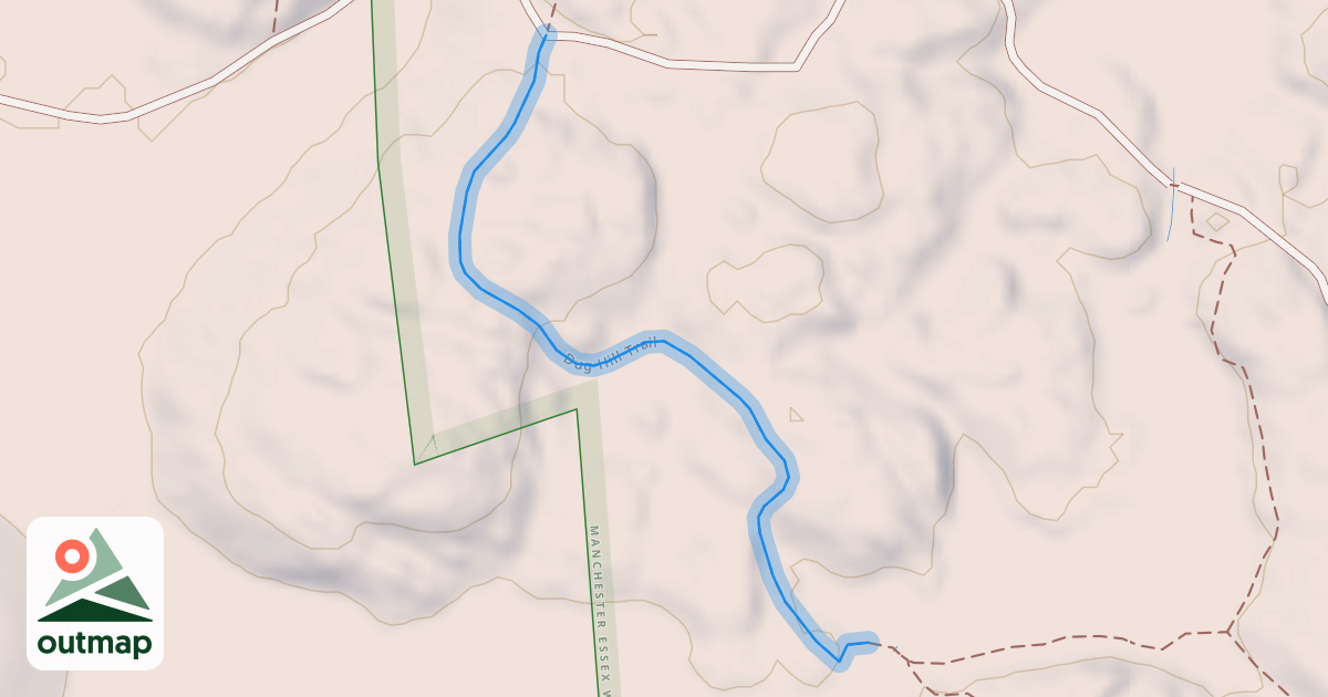 Map of Dug Hill Trail