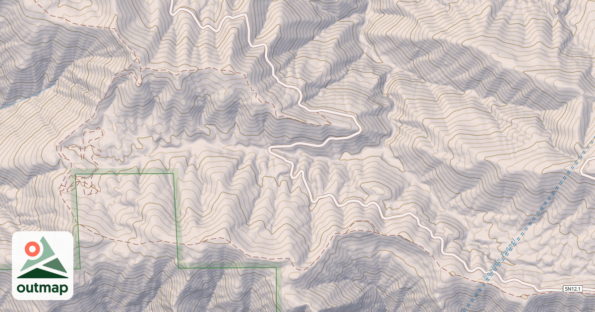 Map of USFS Motor Vehicle Use Map Trails 6828
