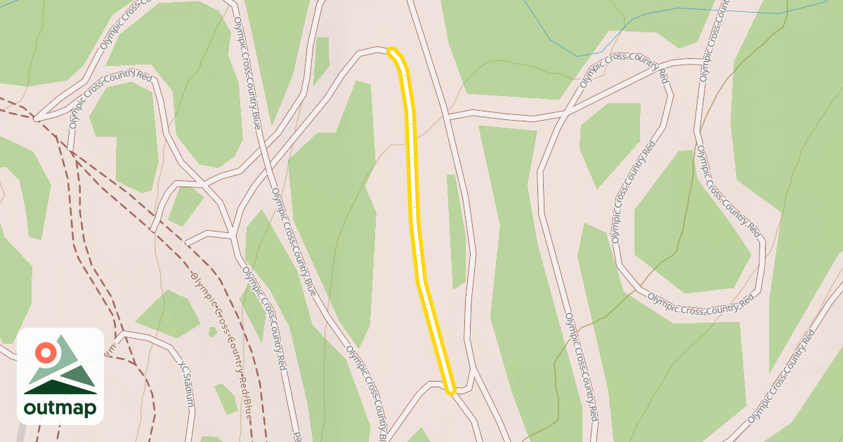Map of Olympic Cross-Country Red
